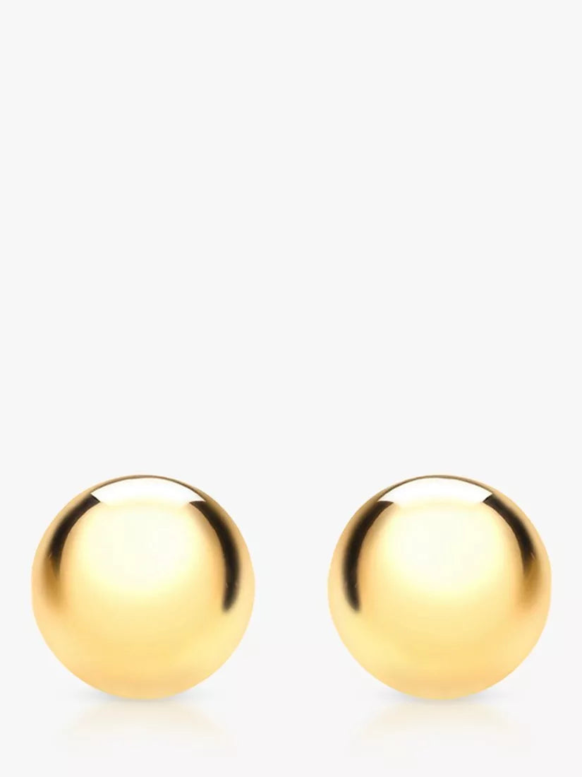IBB 9ct Yellow Gold Ball Stud Earrings