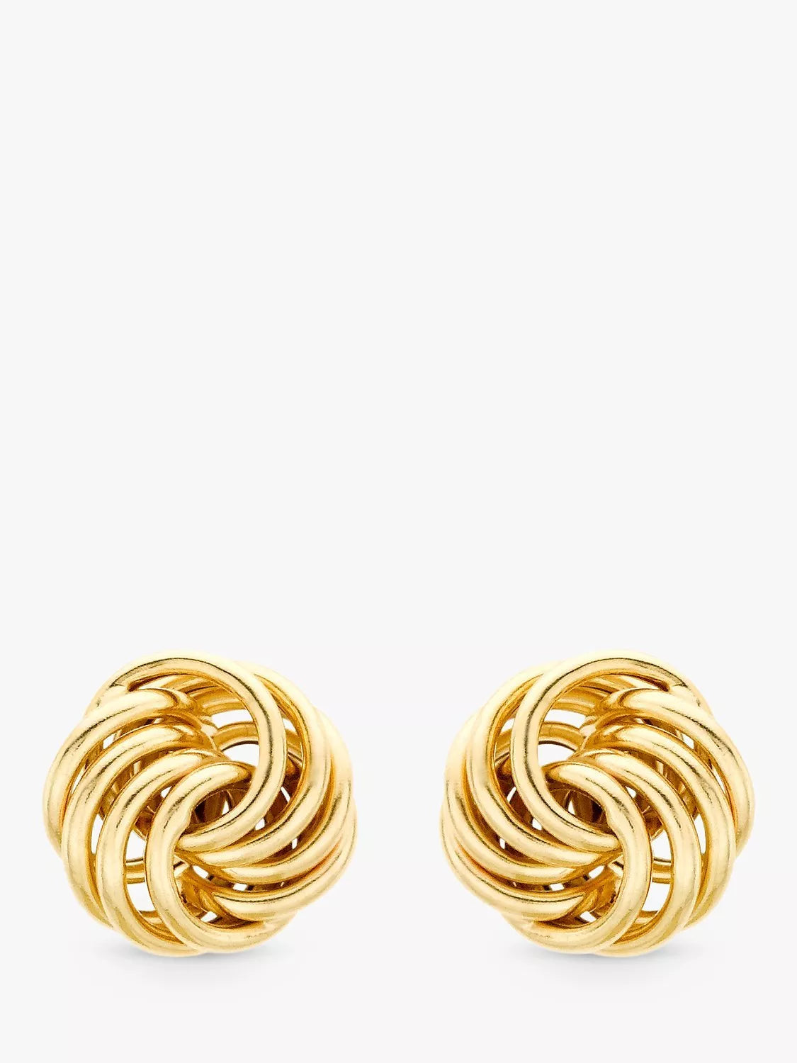 IBB 9ct gold mini rose stud earrings (British brand)