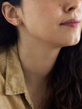 IBB 9ct gold mini rose stud earrings (British brand)