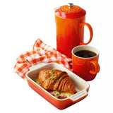 Stoneware Coffee Press with Metal Plunger 1L in Volcanic