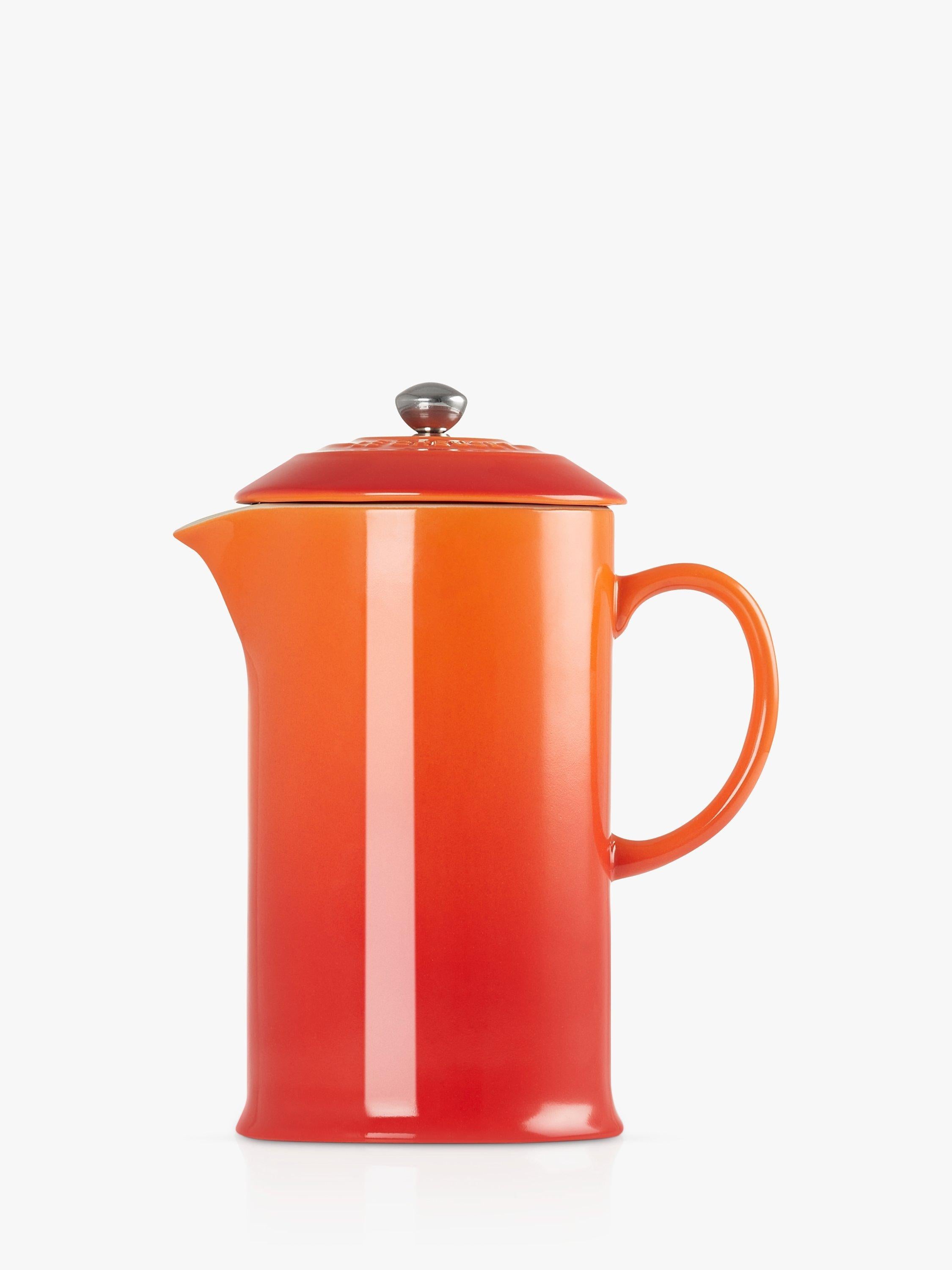 Stoneware Coffee Press with Metal Plunger 1L in Volcanic