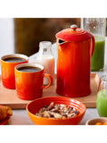 Stoneware Coffee Press with Metal Plunger 1L in Volcanic