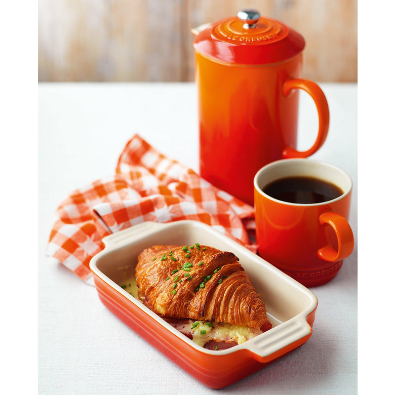 Stoneware Coffee Press with Metal Plunger 1L in Volcanic