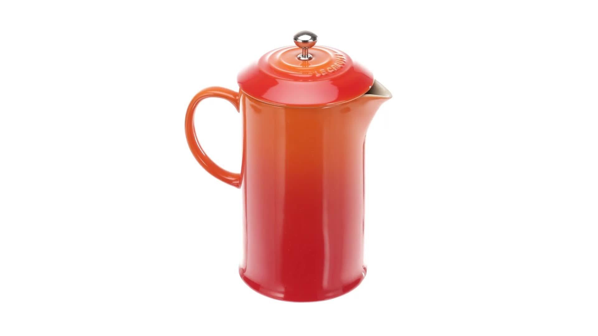Stoneware Coffee Press with Metal Plunger 1L in Volcanic