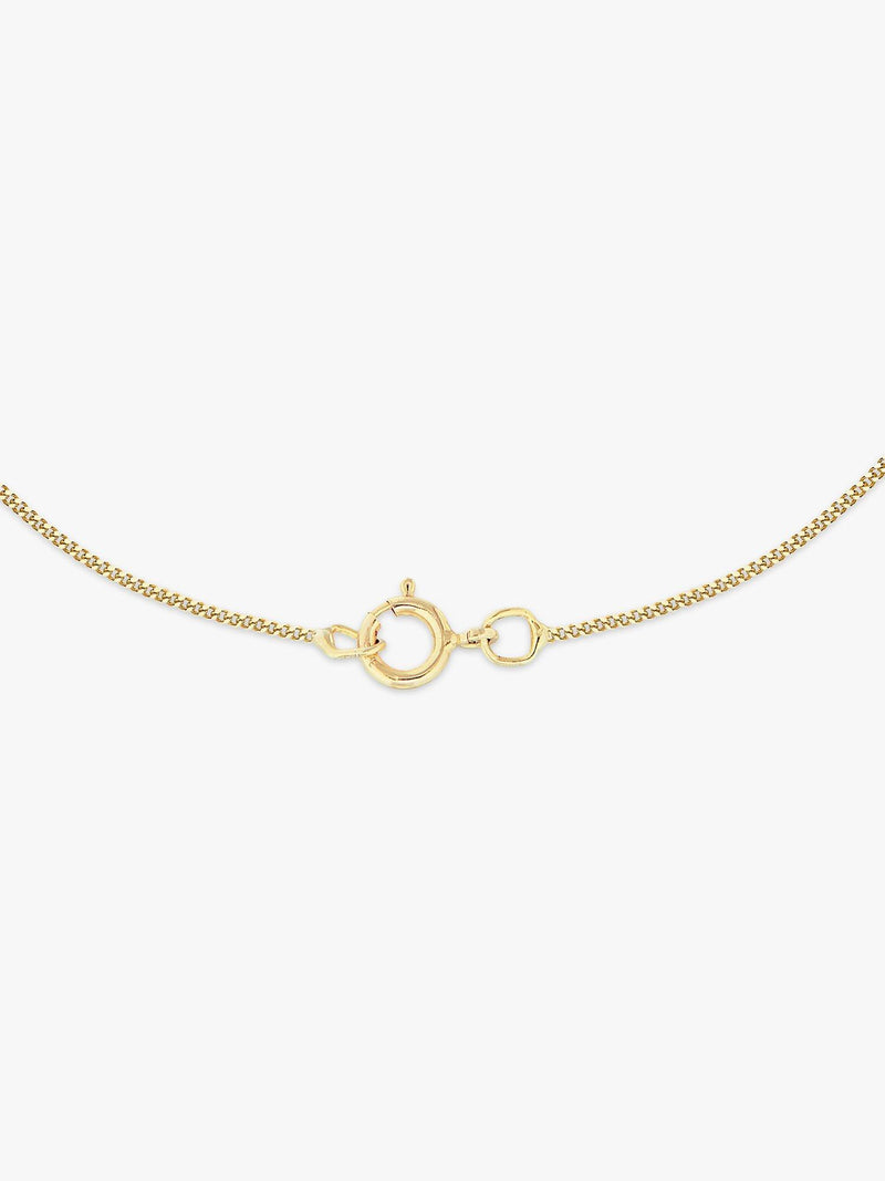 IBB 9ct yellow gold daisy oval locket pendant necklace, imported from the UK