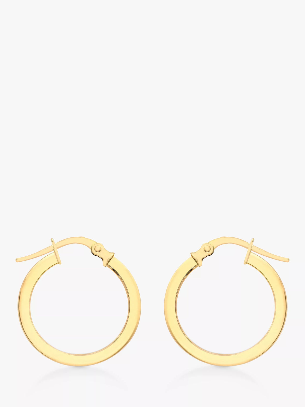 IBB 9ct gold hoop earrings 16mm, imported from the UK