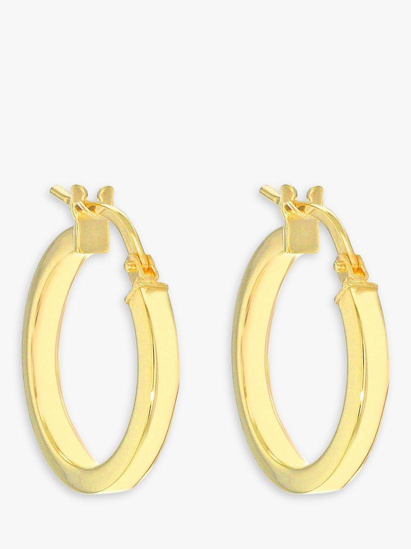 IBB 9ct gold hoop earrings 16mm, imported from the UK