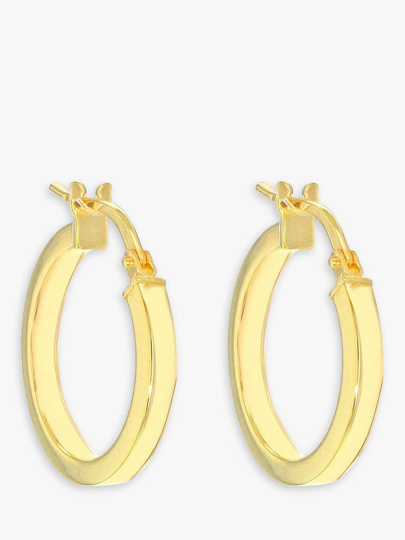 IBB 9ct gold hoop earrings 16mm, imported from the UK