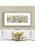 John Lewis framed print Agapanthus Grasses 55x110cm, imported from the UK