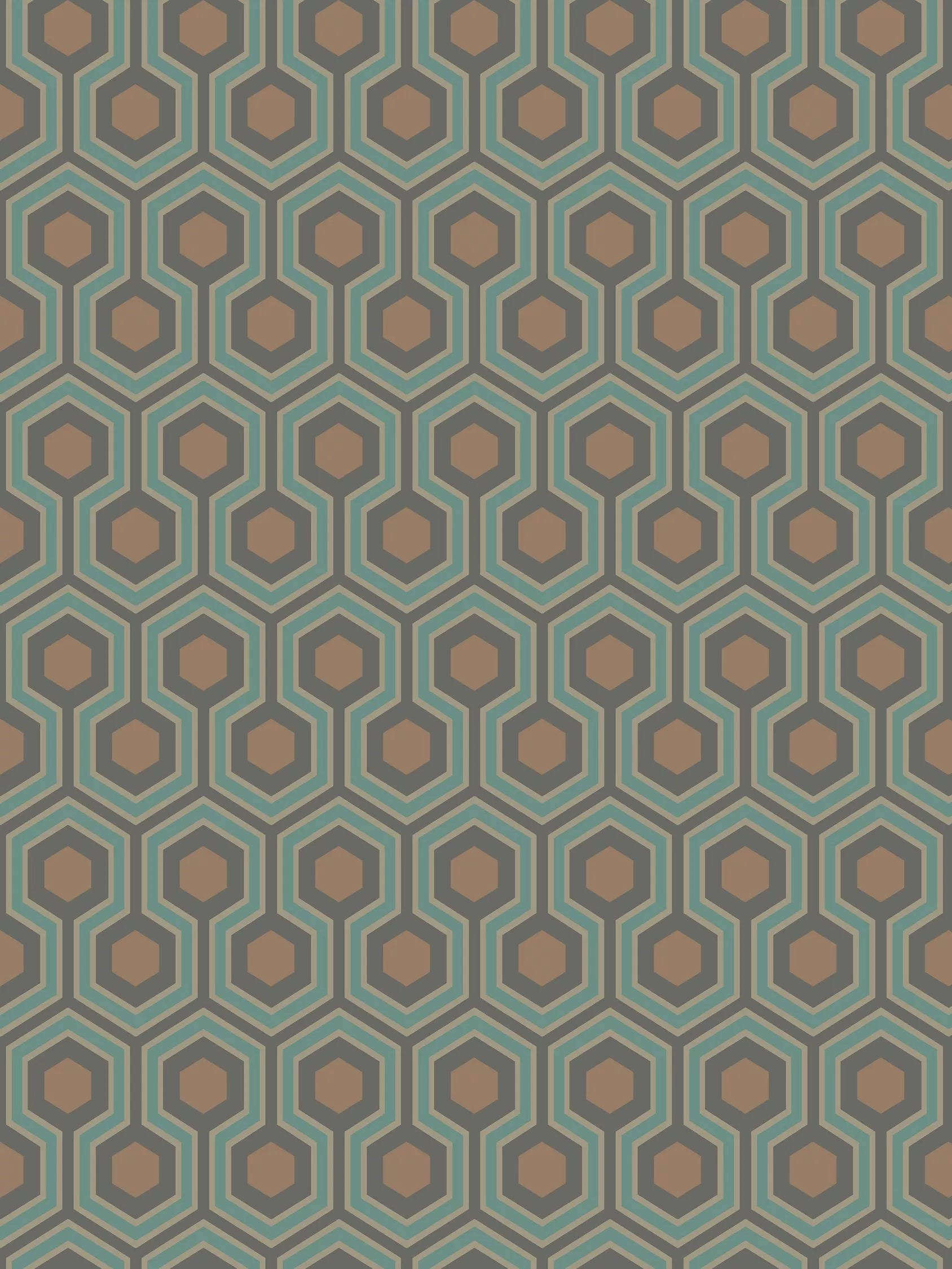 Cole & Son Hicks Hexagon Wallpaper L10m x W52cm