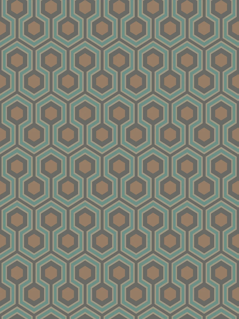 Cole & Son Hicks Hexagon Wallpaper L10m x W52cm