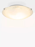 John Lewis Conrad flush ceiling light with frosted glass, imported from the UK