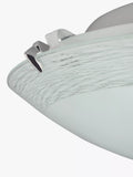John Lewis Conrad flush ceiling light with frosted glass, imported from the UK