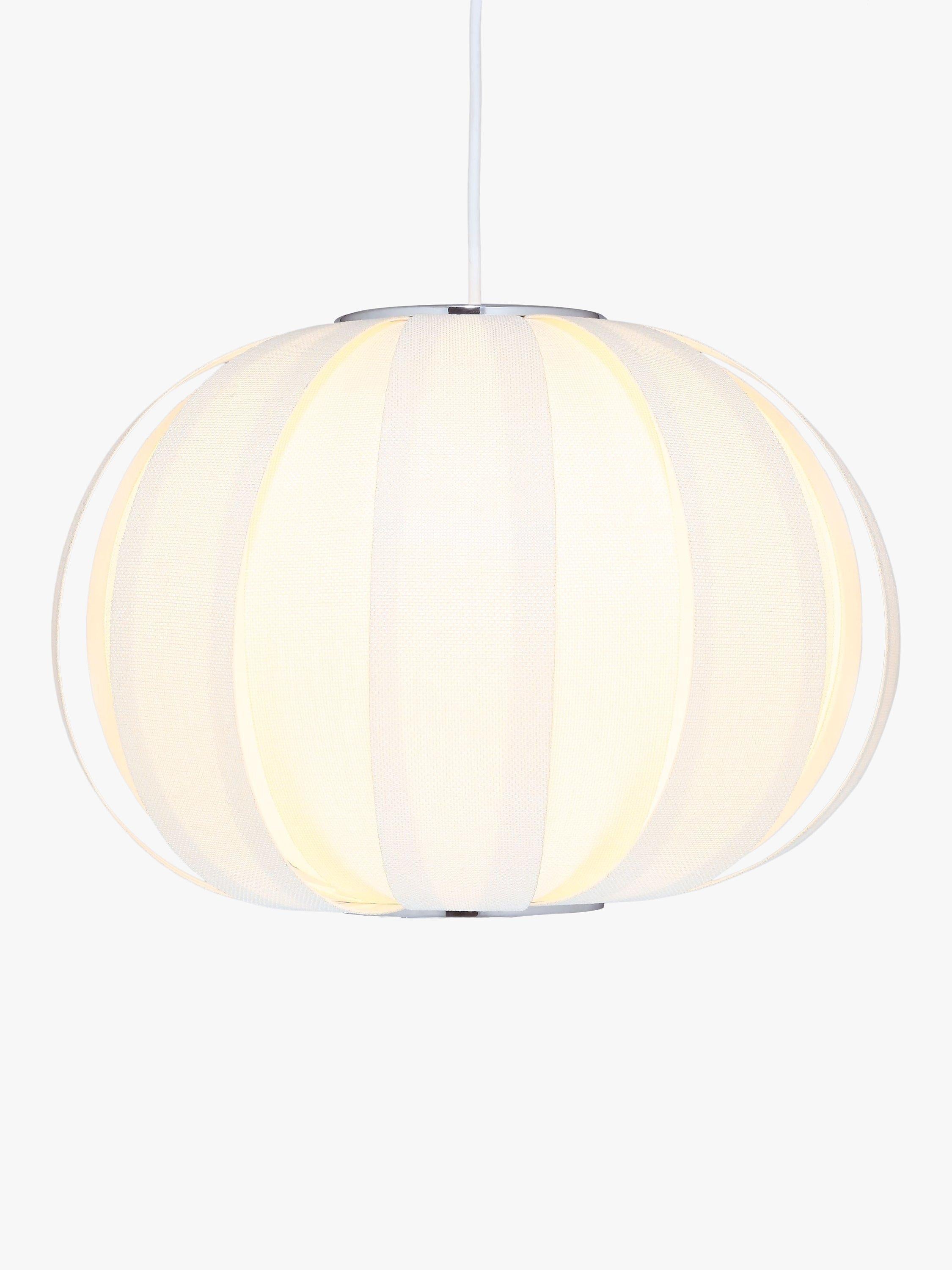 John Lewis ceiling shade cream linen 40cm, imported from the UK
