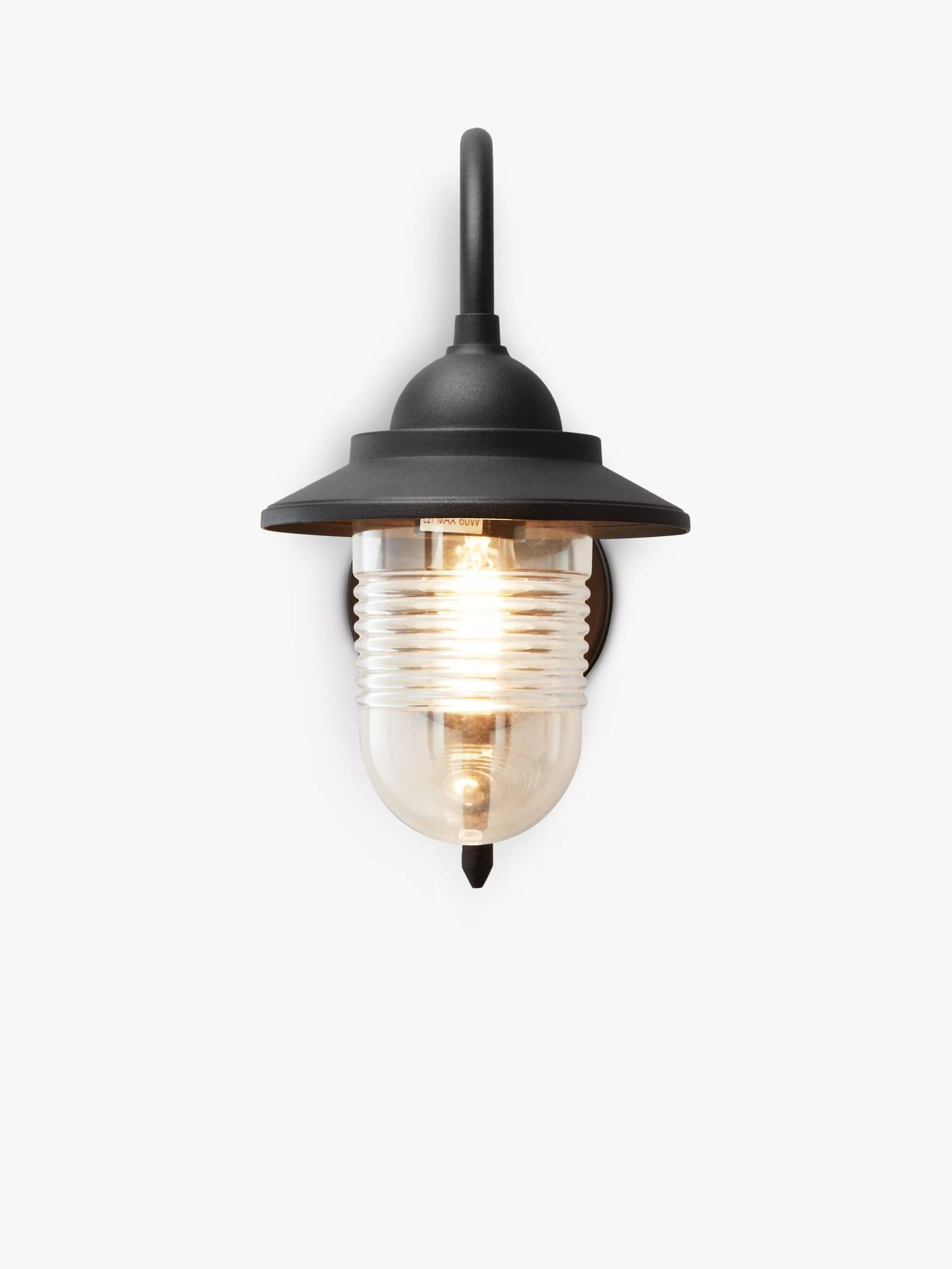 John Lewis Wickham outdoor wall light black, UK version