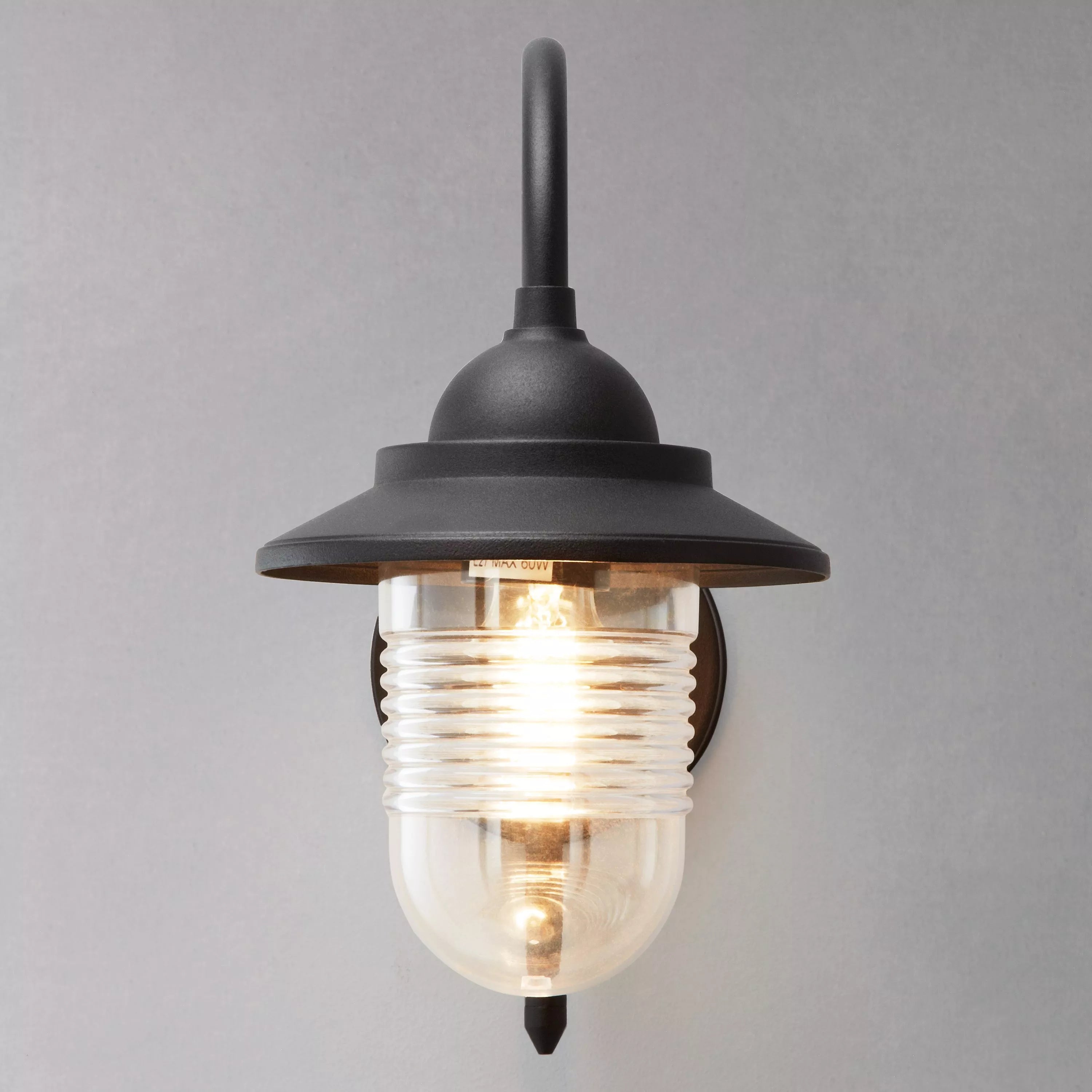 John Lewis Wickham outdoor wall light black, UK version
