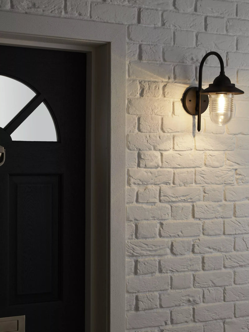 John Lewis Wickham outdoor wall light black, UK version