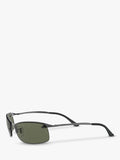 Ray-Ban RB3183 polarised rectangular sunglasses (British brand)