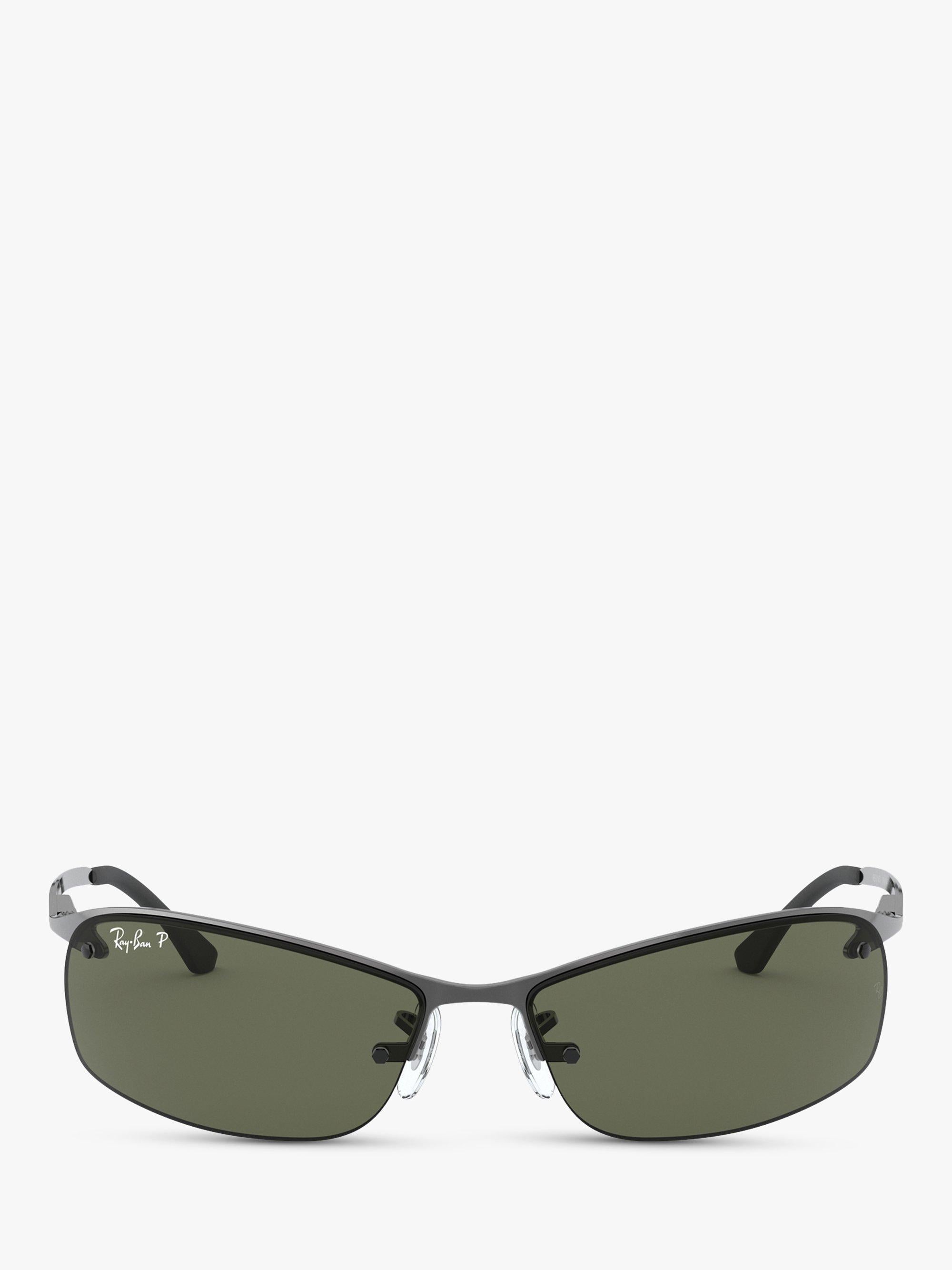 Ray-Ban RB3183 polarised rectangular sunglasses (British brand)