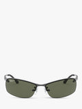 Ray-Ban RB3183 polarised rectangular sunglasses (British brand)