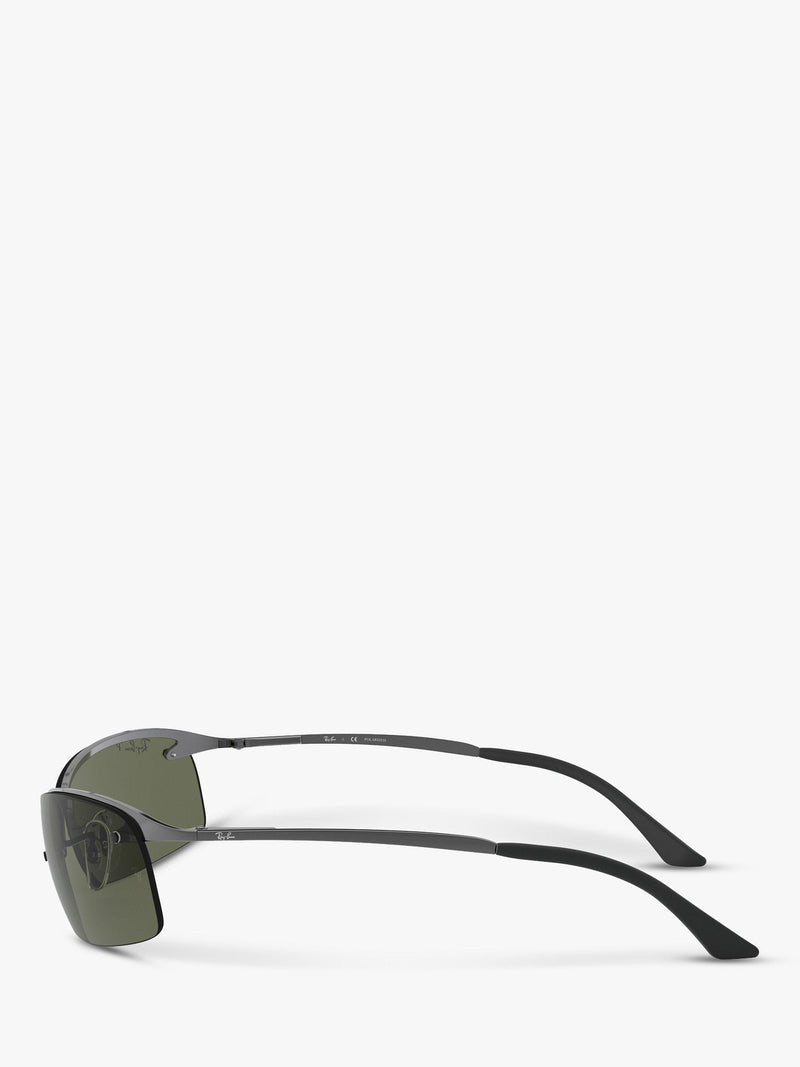 Ray-Ban RB3183 polarised rectangular sunglasses (British brand)