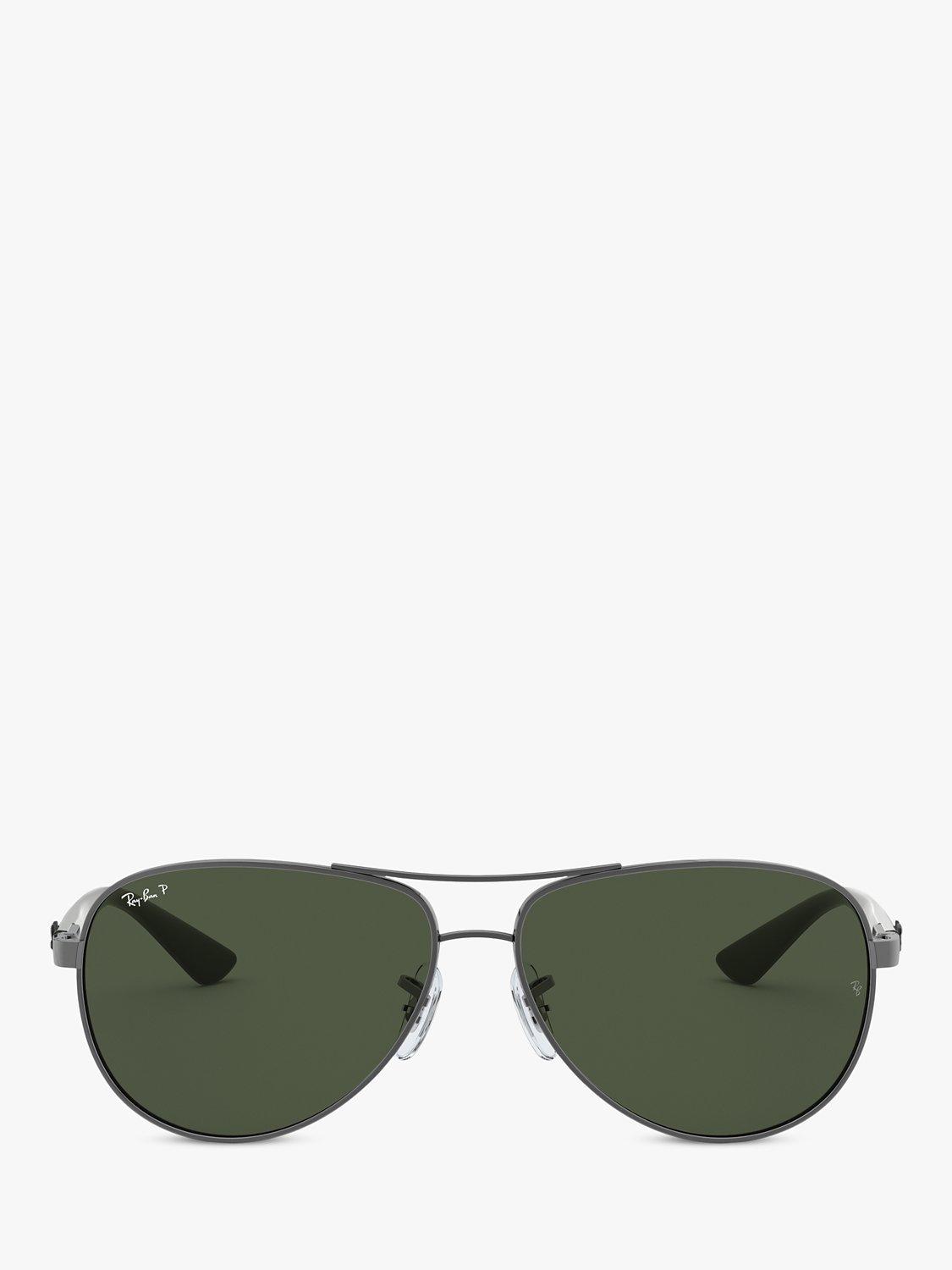 Ray-Ban Aviator polarised sunglasses gunmetal grey gradient, imported from the UK