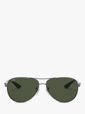Ray-Ban Aviator polarised sunglasses gunmetal grey gradient, imported from the UK