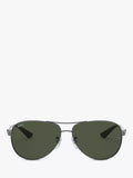 Ray-Ban Aviator polarised sunglasses gunmetal grey gradient, imported from the UK