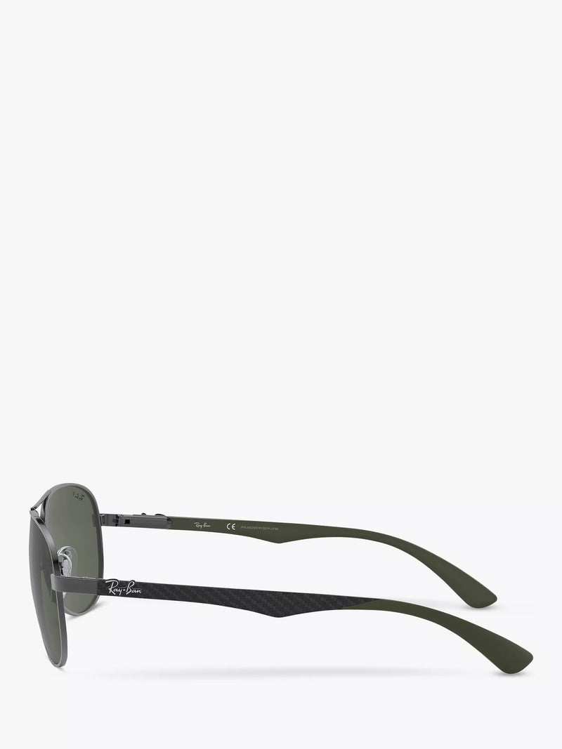 Ray-Ban Aviator polarised sunglasses gunmetal grey gradient, imported from the UK