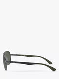 Ray-Ban Aviator polarised sunglasses gunmetal grey gradient, imported from the UK