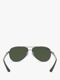 Ray-Ban Aviator polarised sunglasses gunmetal grey gradient, imported from the UK