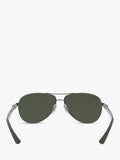 Ray-Ban Aviator polarised sunglasses gunmetal grey gradient, imported from the UK
