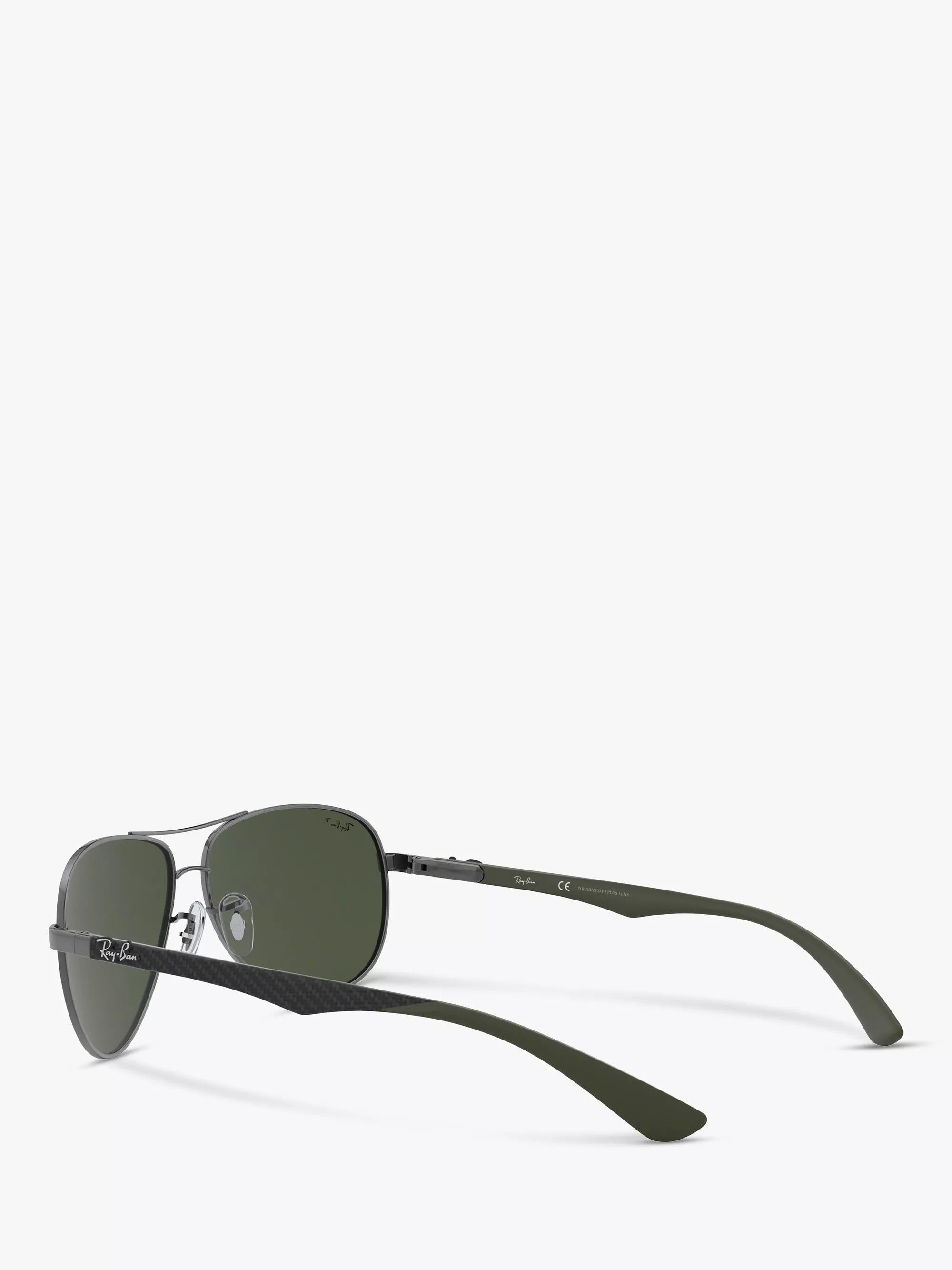 Ray-Ban Aviator polarised sunglasses gunmetal grey gradient, imported from the UK
