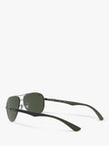 Ray-Ban Aviator polarised sunglasses gunmetal grey gradient, imported from the UK