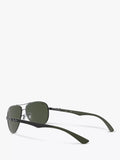 Ray-Ban Aviator polarised sunglasses gunmetal grey gradient, imported from the UK
