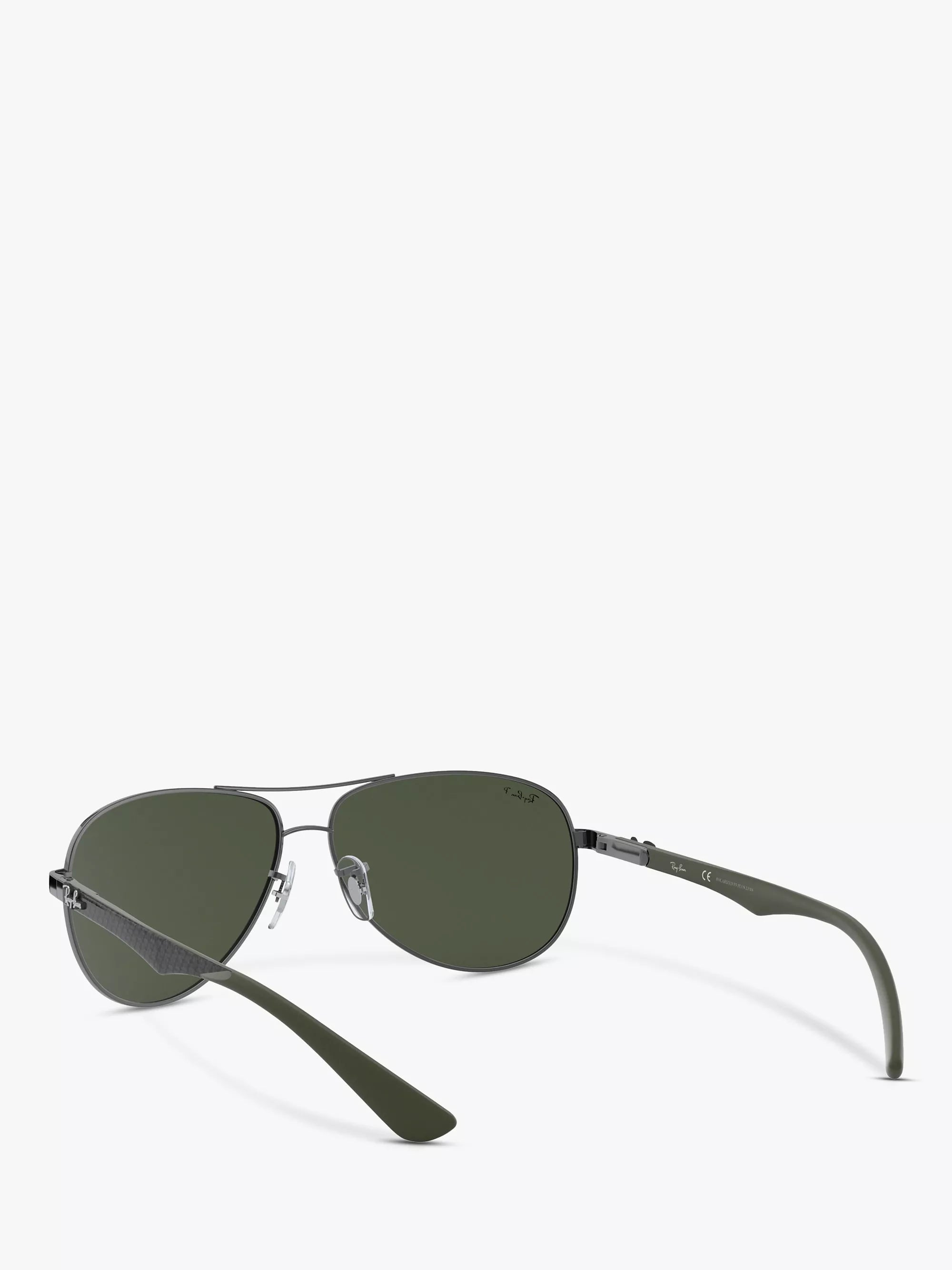 Ray-Ban Aviator polarised sunglasses gunmetal grey gradient, imported from the UK