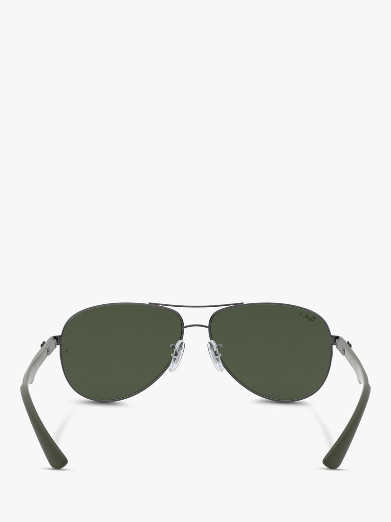 Ray-Ban Aviator polarised sunglasses gunmetal grey gradient, imported from the UK