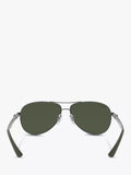 Ray-Ban Aviator polarised sunglasses gunmetal grey gradient, imported from the UK