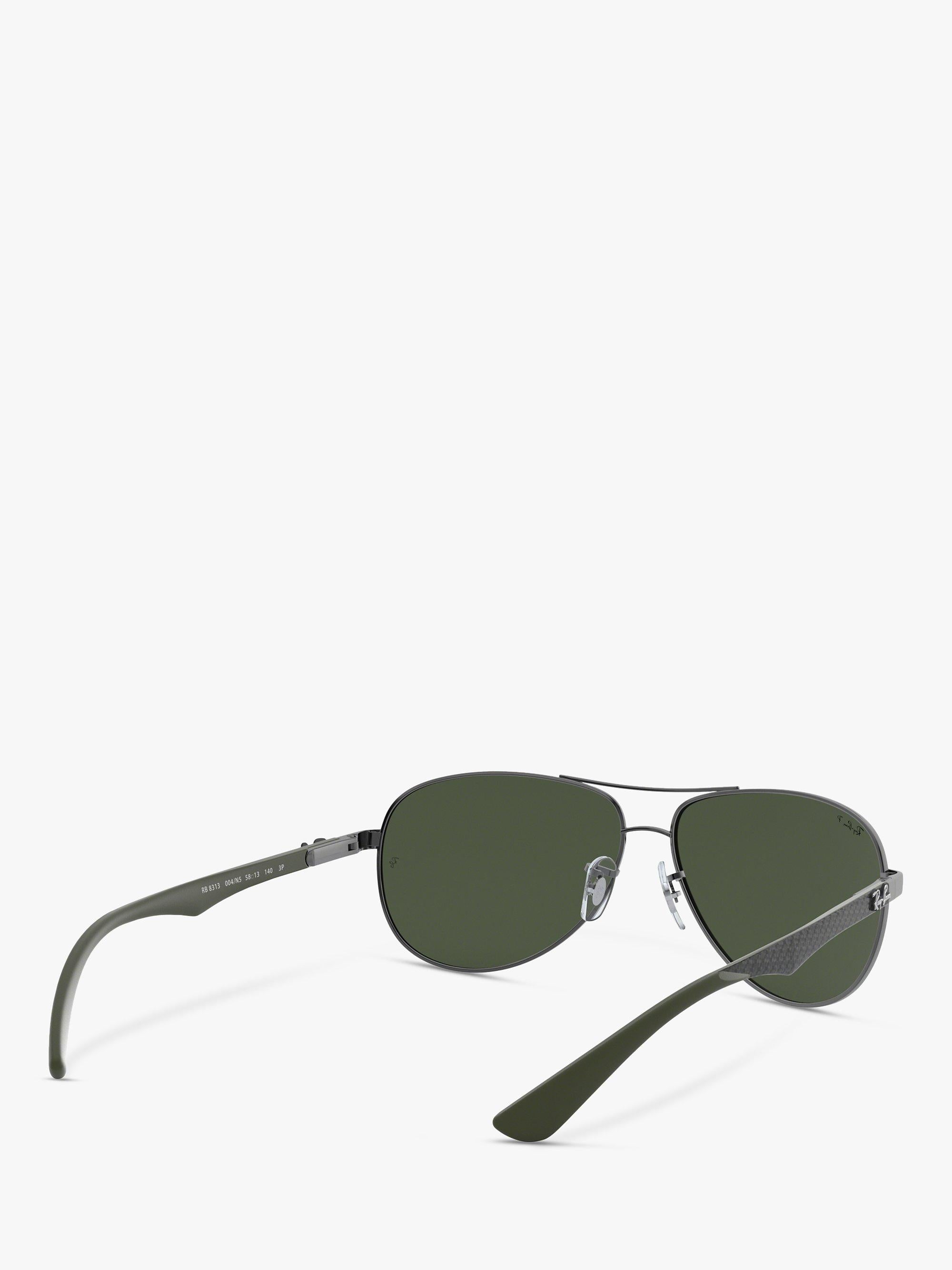 Ray-Ban Aviator polarised sunglasses gunmetal grey gradient, imported from the UK