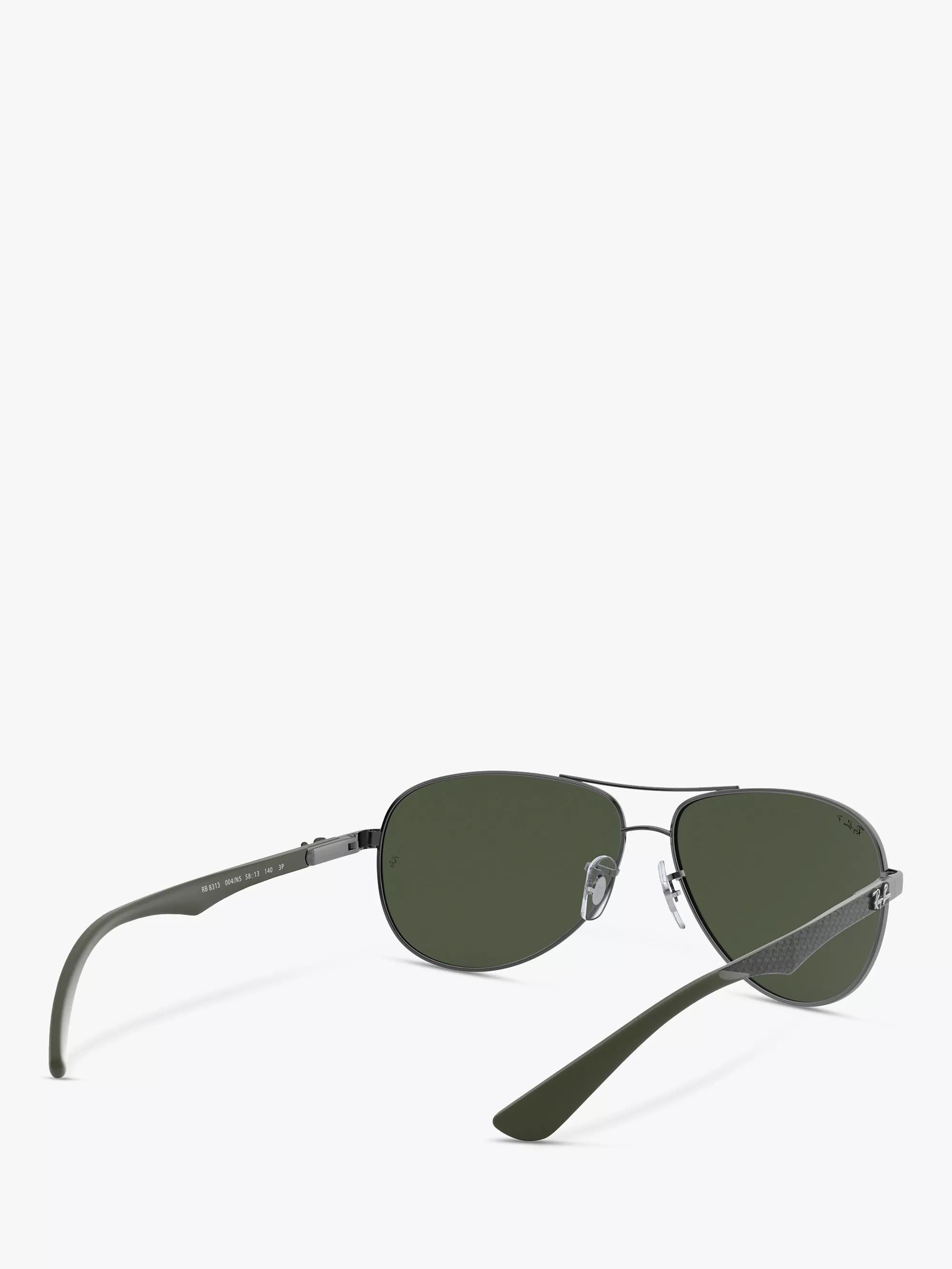 Ray-Ban Aviator polarised sunglasses gunmetal grey gradient, imported from the UK