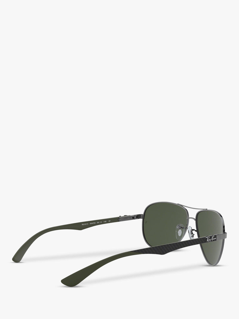 Ray-Ban Aviator polarised sunglasses gunmetal grey gradient, imported from the UK