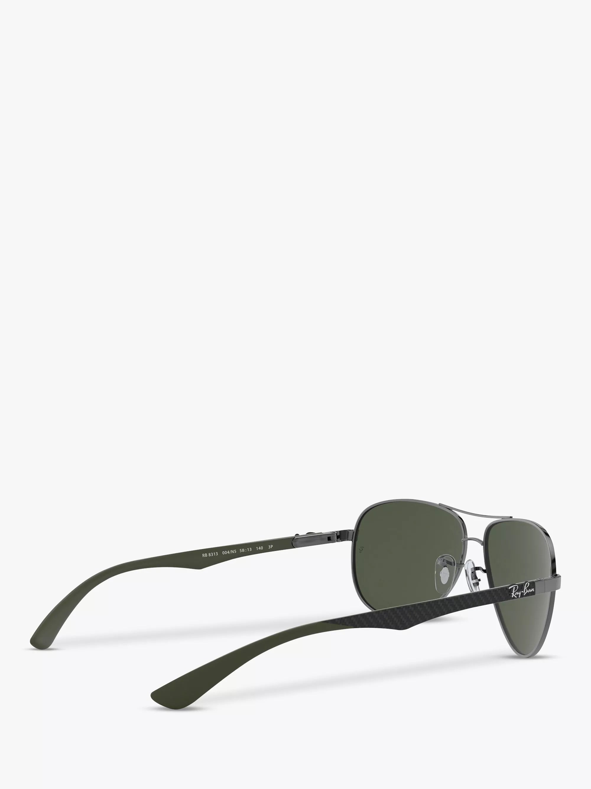 Ray-Ban Aviator polarised sunglasses gunmetal grey gradient, imported from the UK
