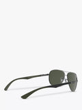 Ray-Ban Aviator polarised sunglasses gunmetal grey gradient, imported from the UK