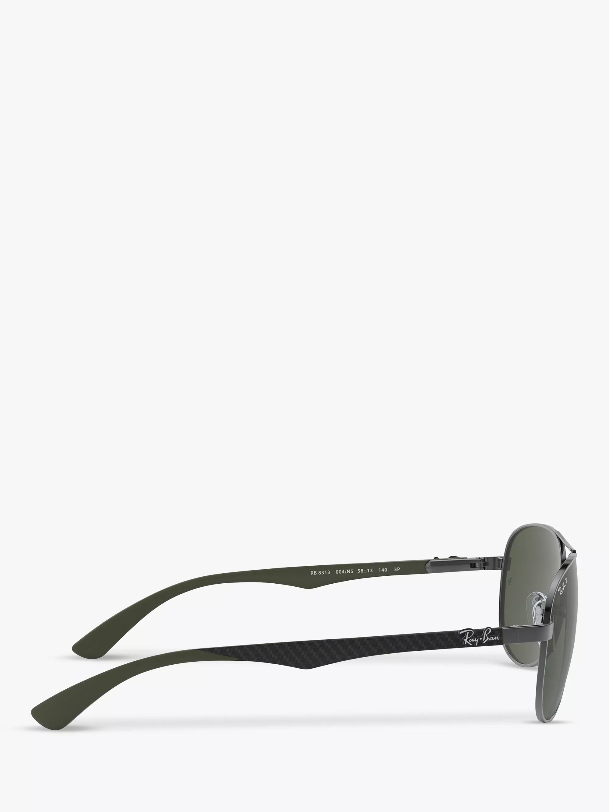 Ray-Ban Aviator polarised sunglasses gunmetal grey gradient, imported from the UK