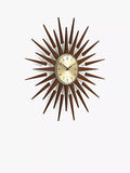 Newgate Clocks Pluto retro sunburst wall clock 65cm (British brand)