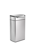 simplehuman rectangular touch bar bin brushed stainless steel 40L (British brand)