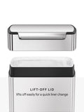 simplehuman rectangular touch bar bin brushed stainless steel 40L (British brand)