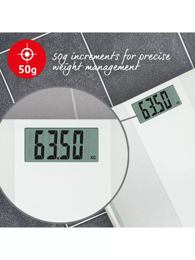 Salter digital bathroom scale in glass - British product
