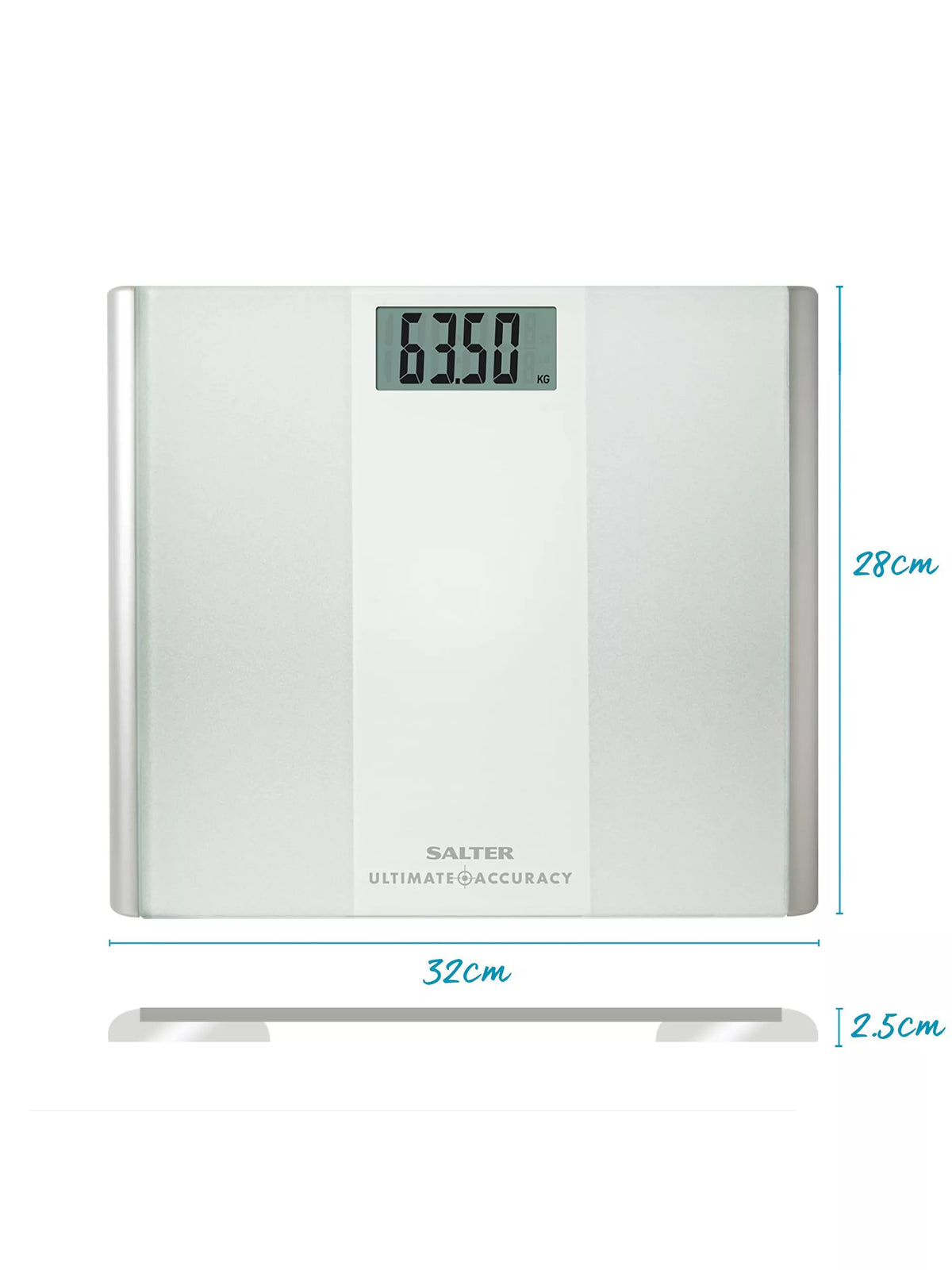 Salter digital bathroom scale in glass - British product