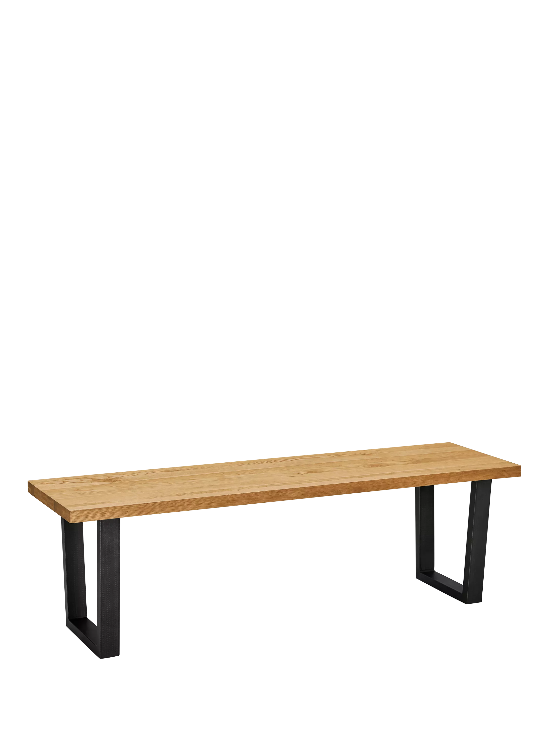 John Lewis Calia 3-seater solid oak dining bench - British product